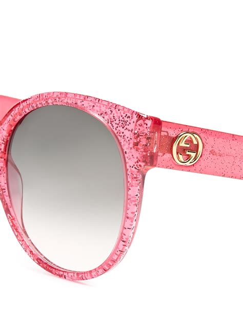 gucci pink glitter sunglasses|Gucci pink glasses frames.